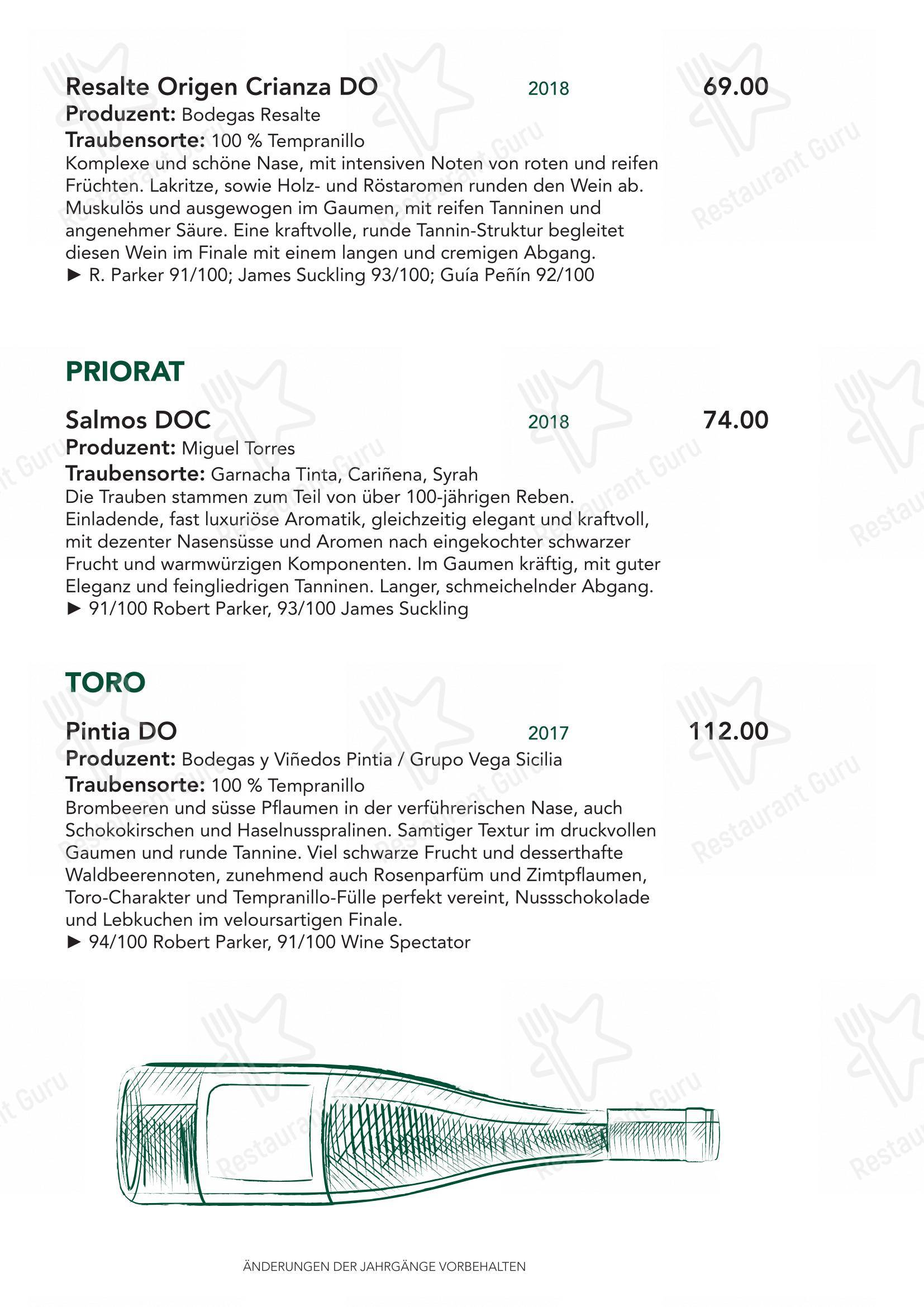 Крафт меню per Türmli Restaurant & Pizzeria pizzeria