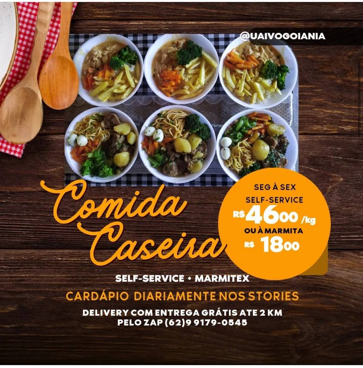 Uai Vó - Comida Caseira cardápio