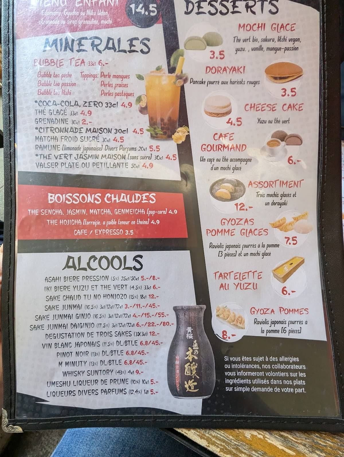 Menu di Ukiyo Restaurant - Ramen & Udon 