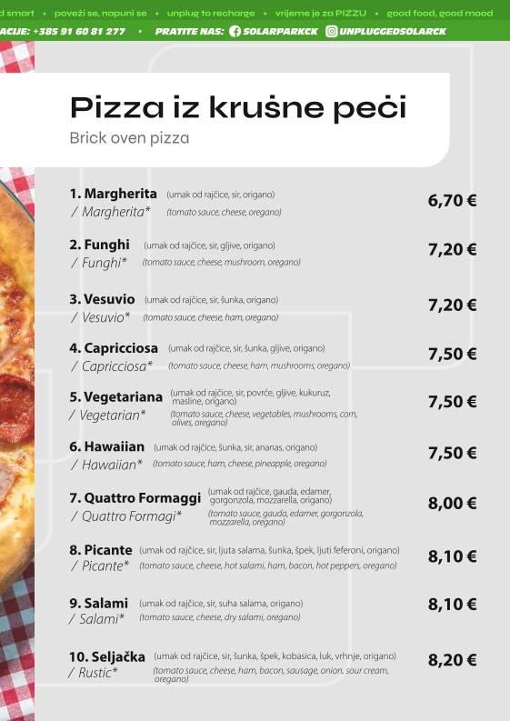 Menu di Unplugged Bar & Grill 