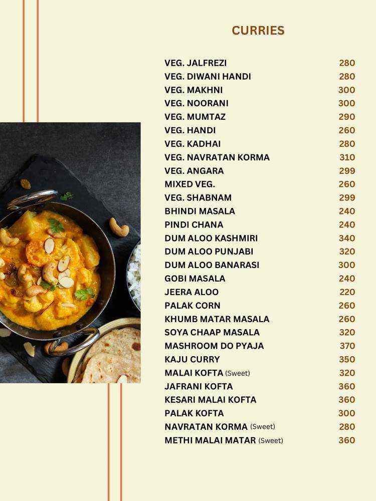 Upper Deck menu