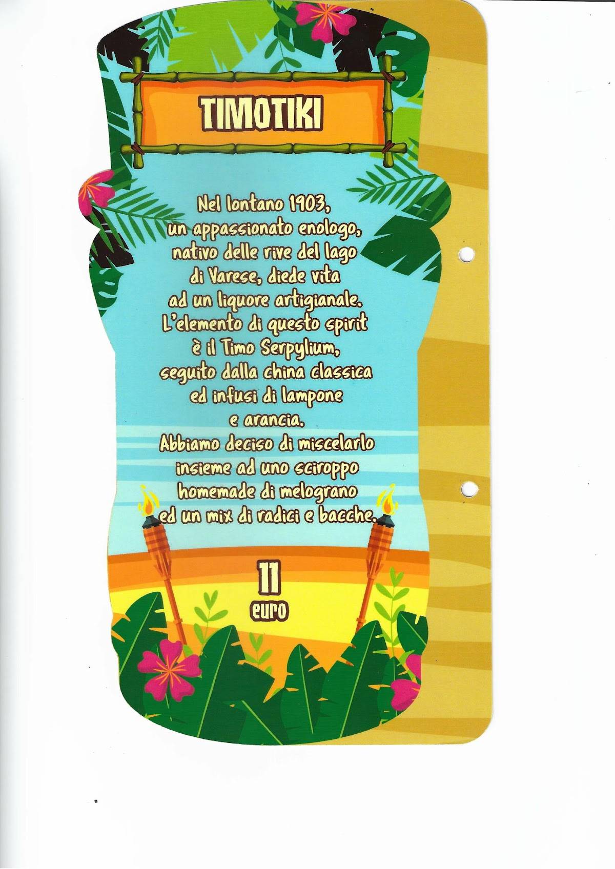 Menu di Te Capì Cocktail bar?! 