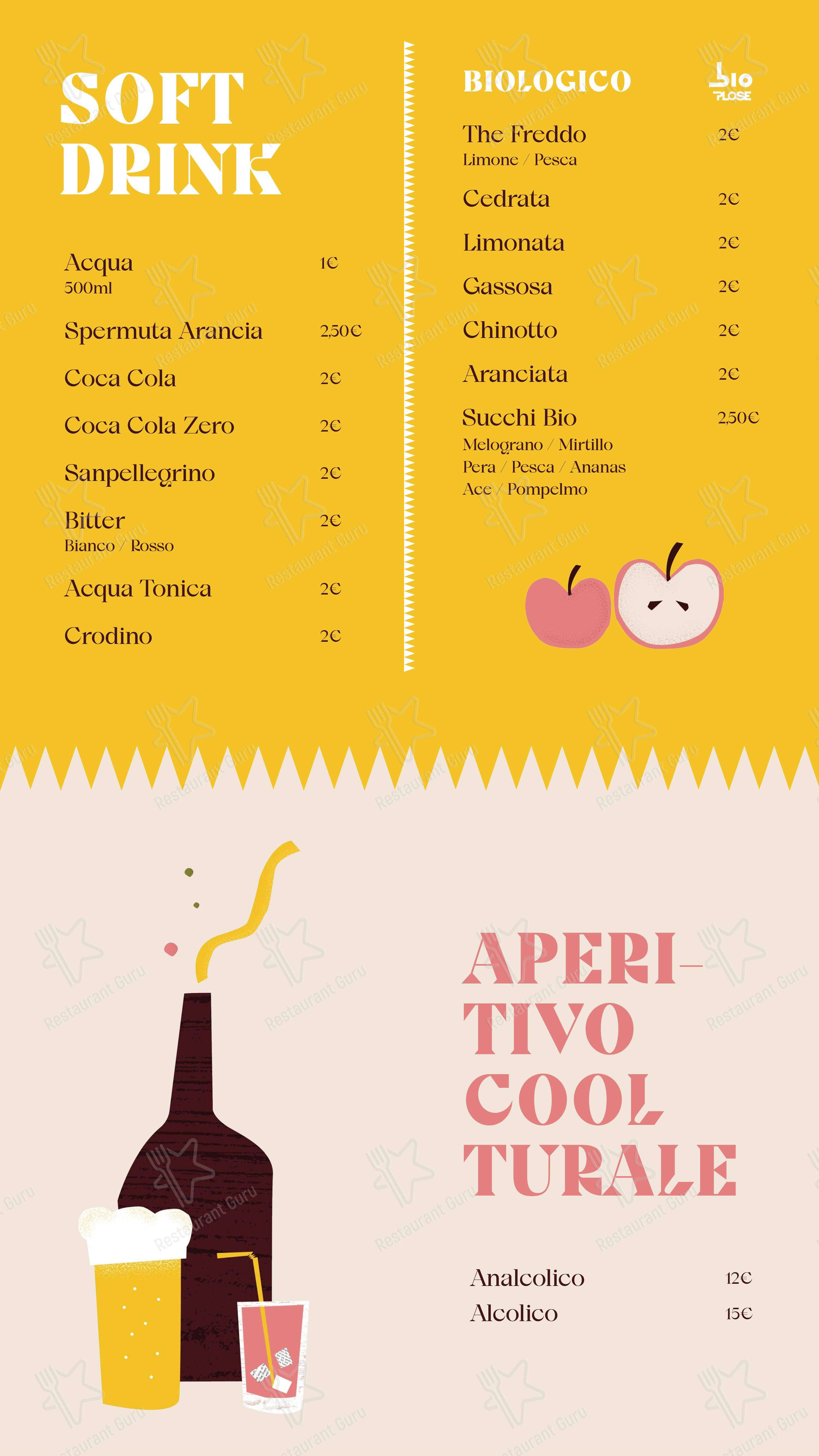 Menu di Vecchie Segherie Mastrototaro - Menu