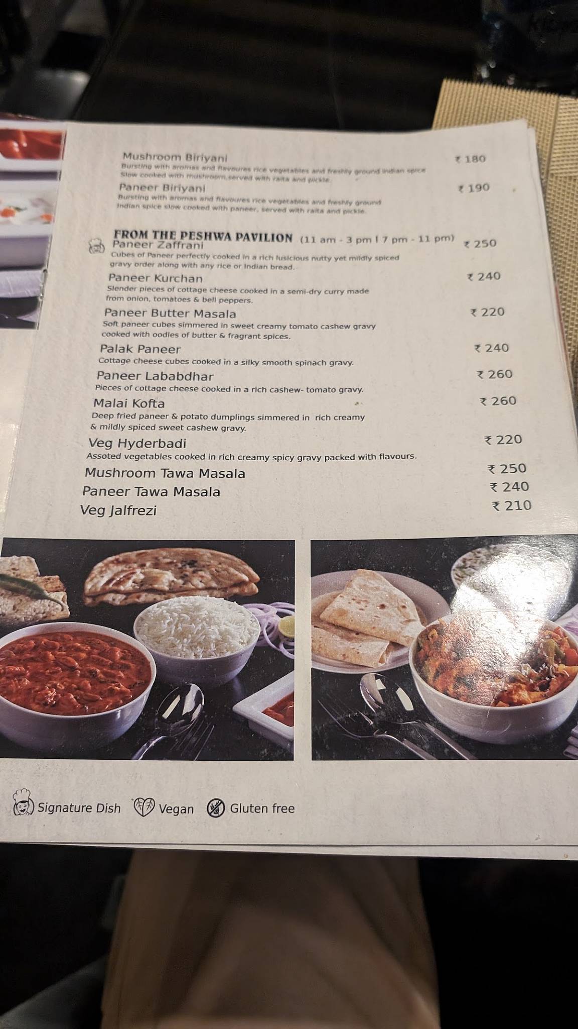 Veg Mantra Restaurant menu