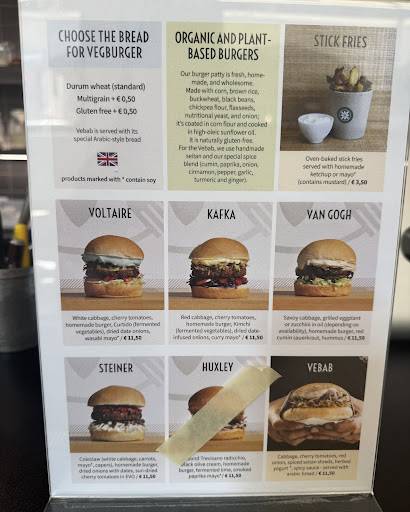 Menu di VegAmore 