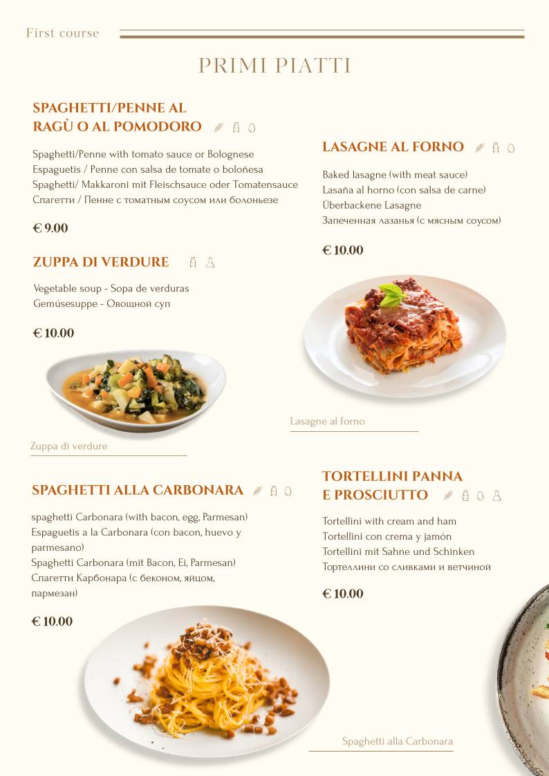 Menu di Enjoy Bistro - Ristorante - Bar 