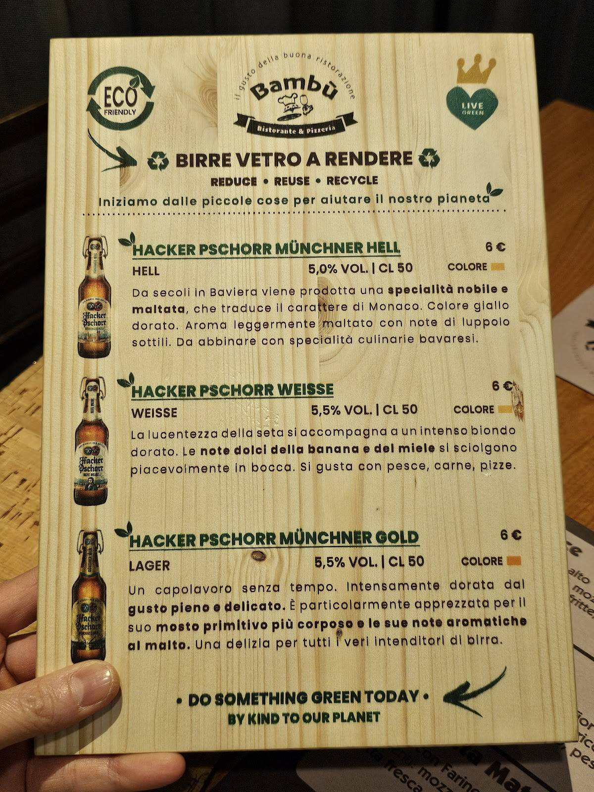 Menu di Bambu' 