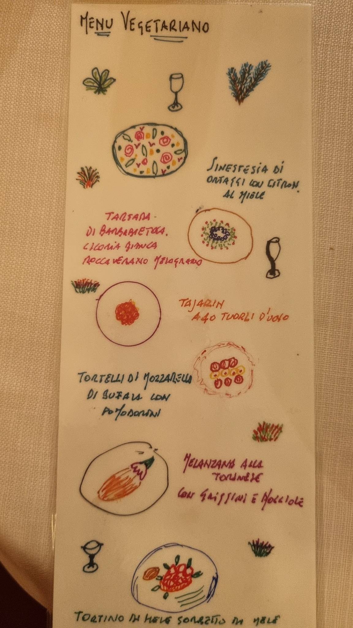 Menu di Ristorante Vintage 1997 