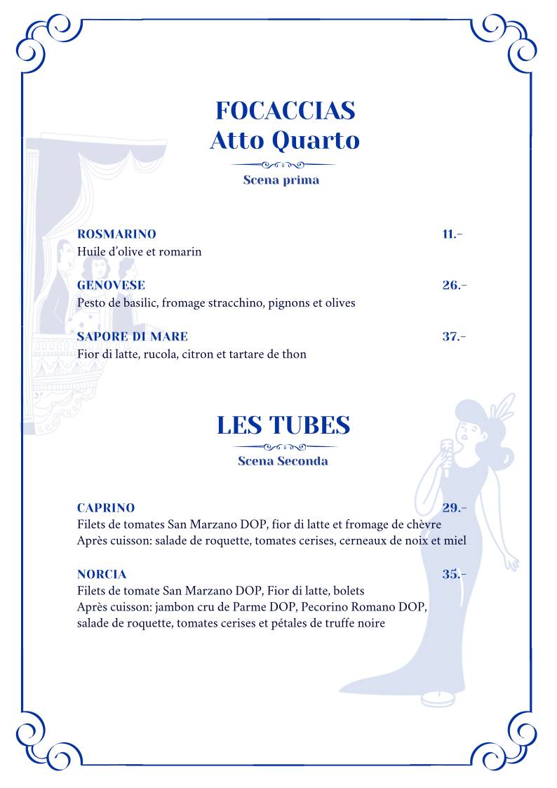 Menu di Viva Voce 