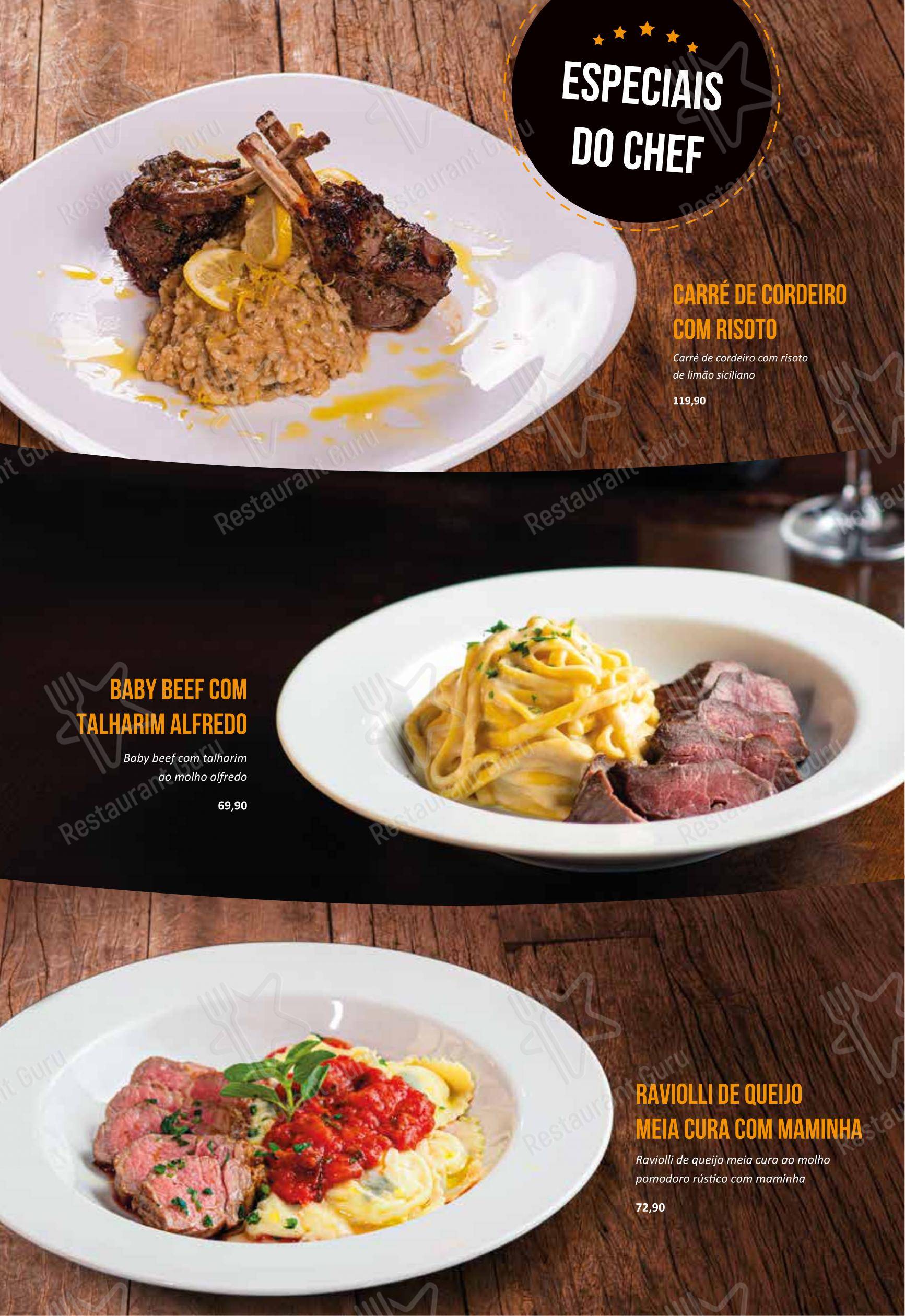 WO Brasa & Pizza - Menu bar