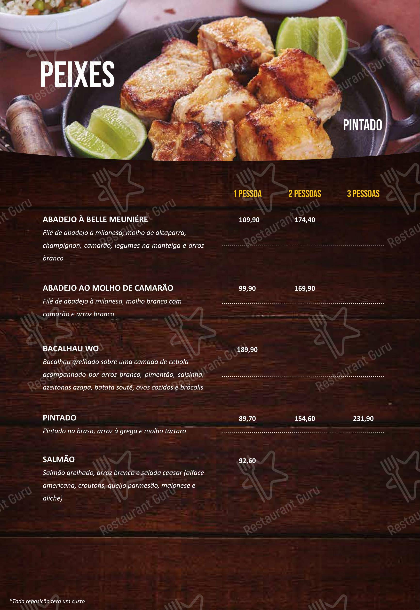 Menu bar para WO Brasa & Pizza em Valinhos