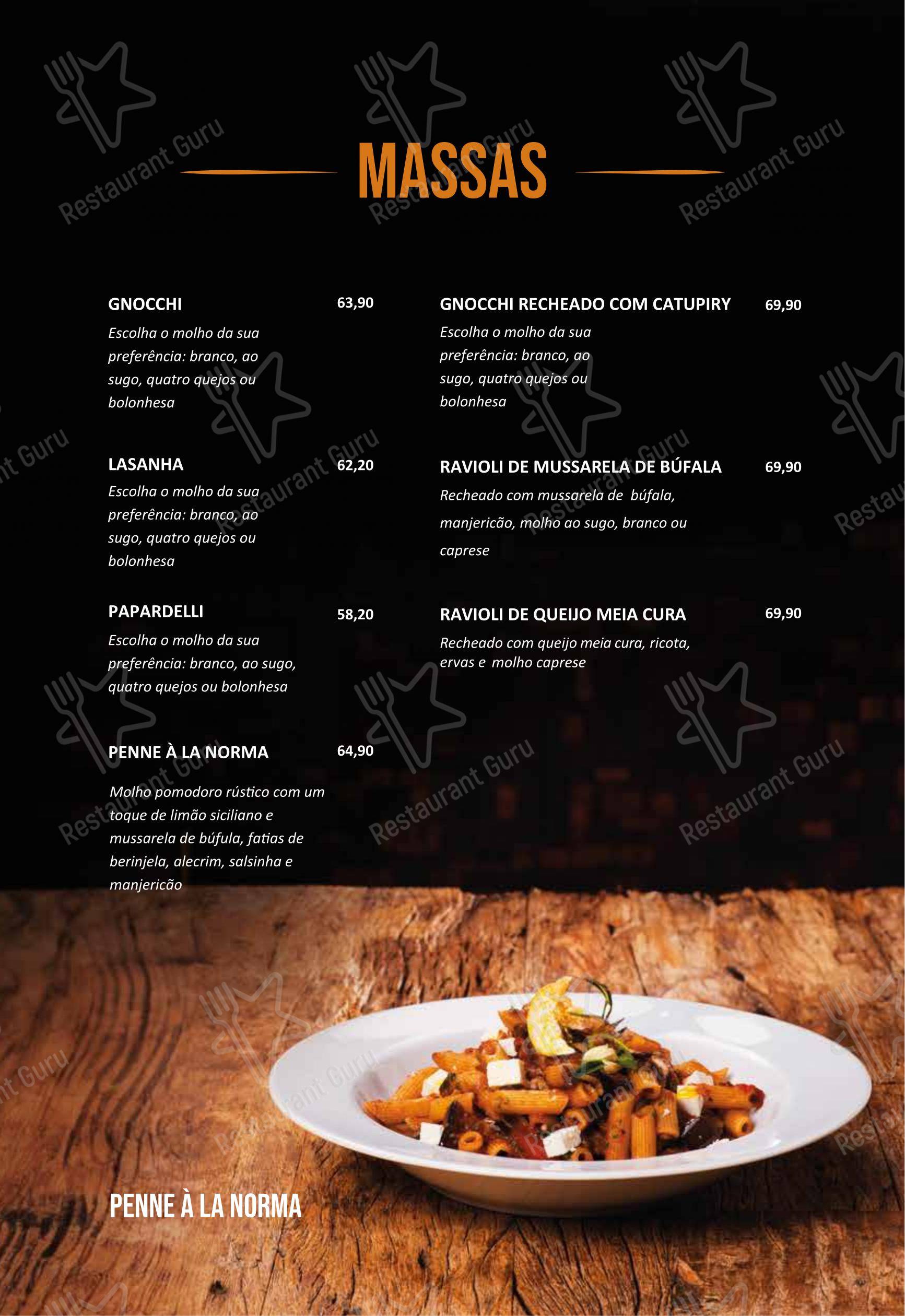 WO Brasa & Pizza - Menu bar