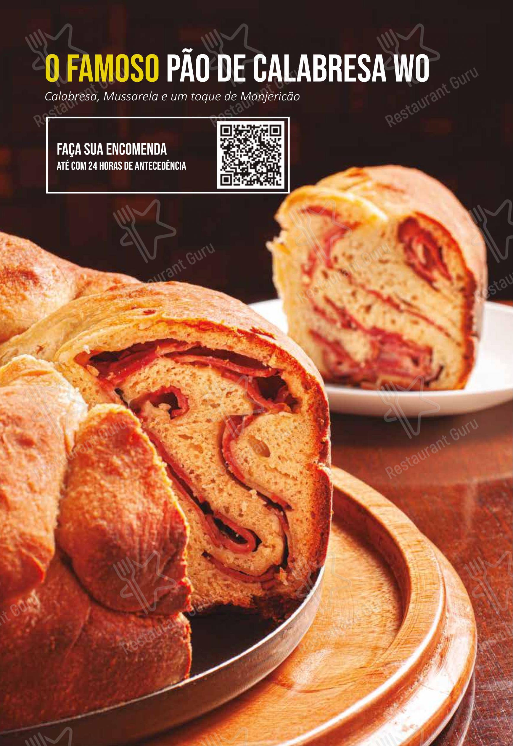 WO Brasa & Pizza - Menu bar