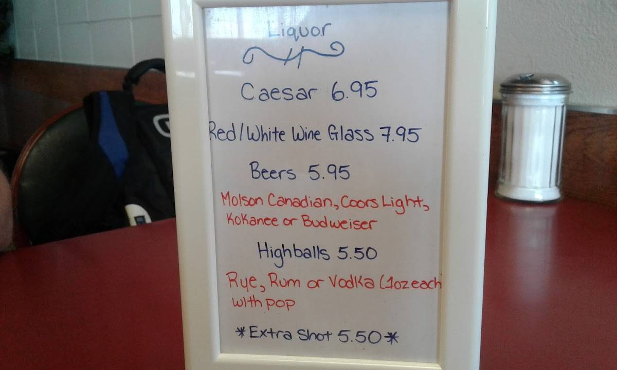 Menu at T&T Iron Horse Cafe, Waskatenau, AB28