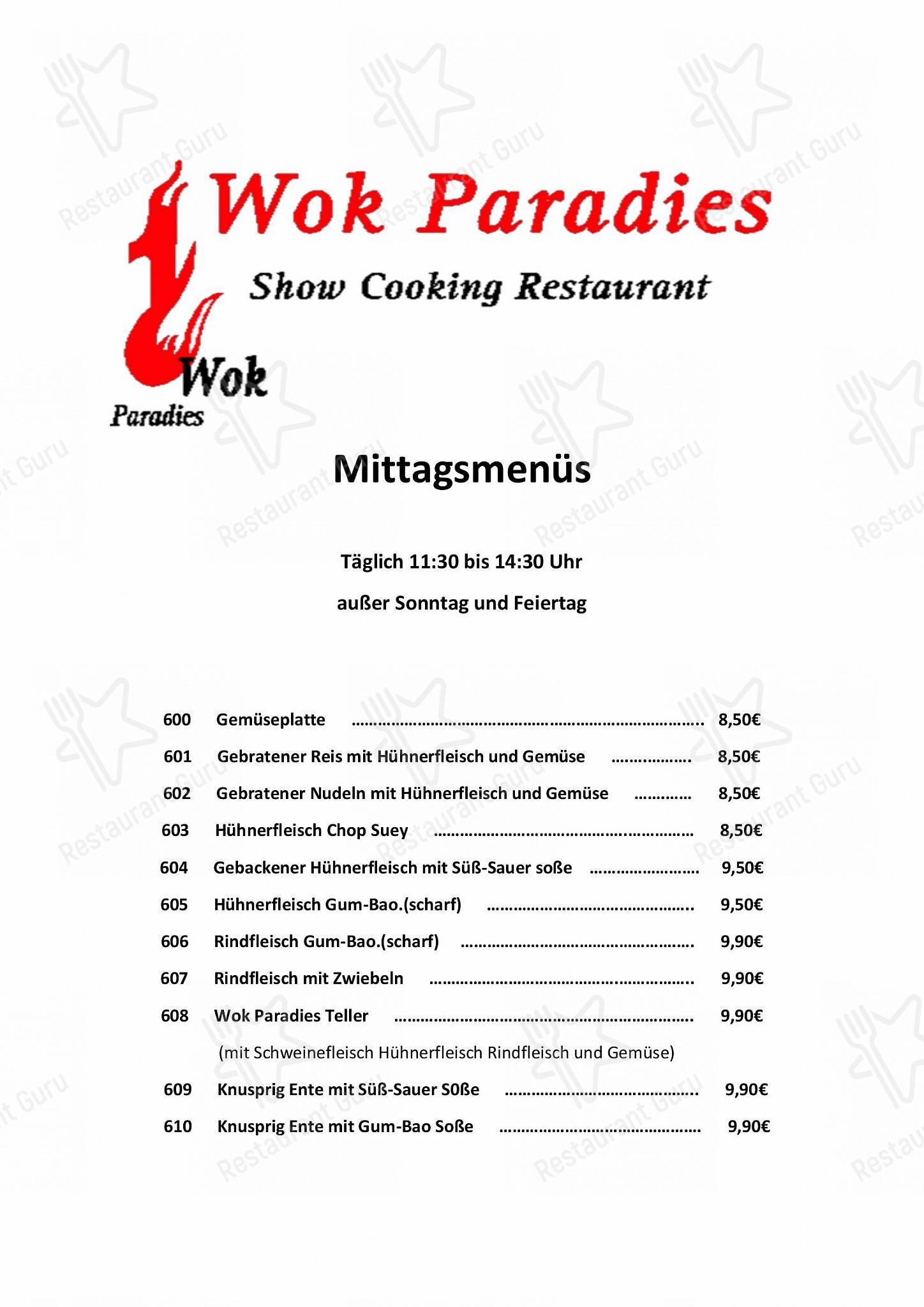 Wok In Vohrum Preise