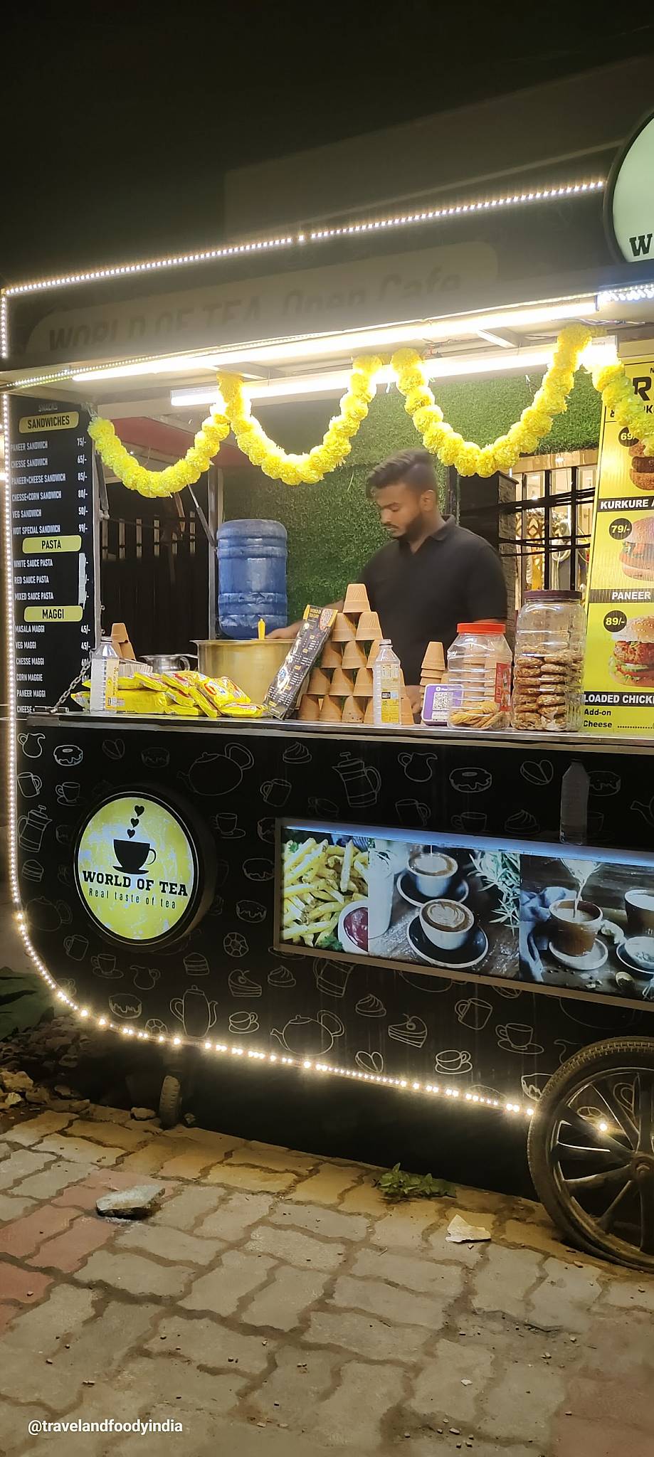 World of Tea Cafe menu