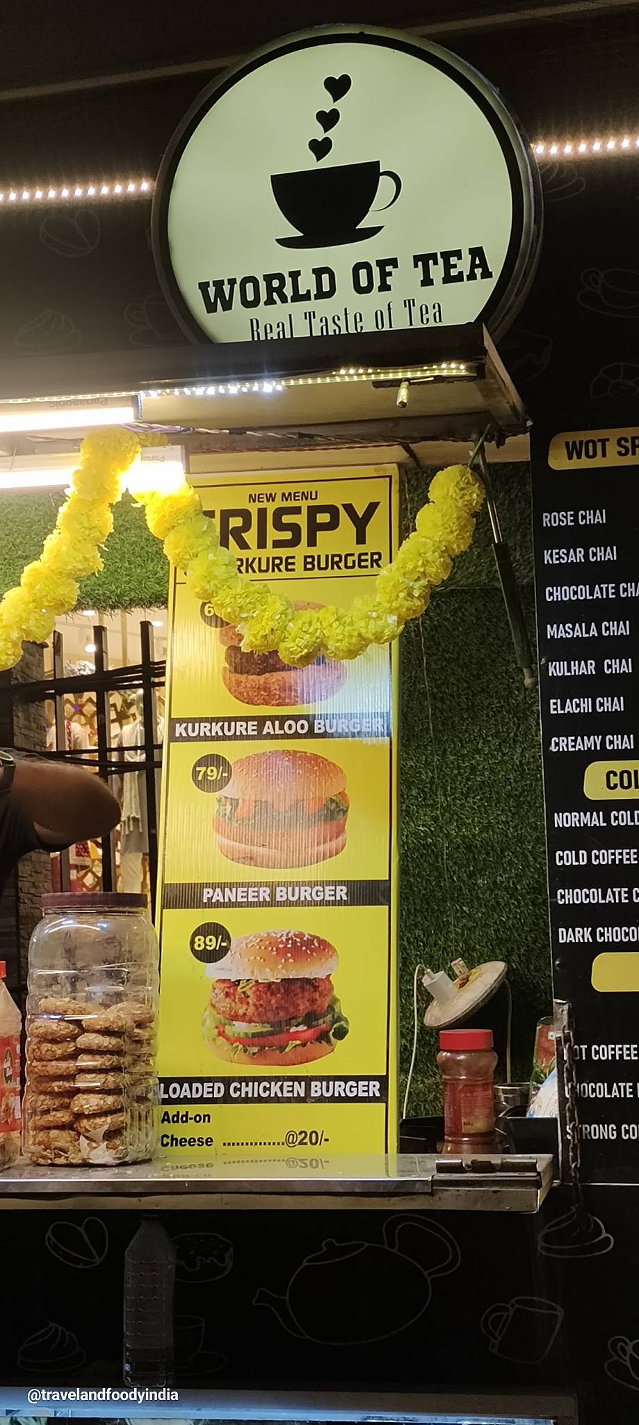 World of Tea Cafe menu