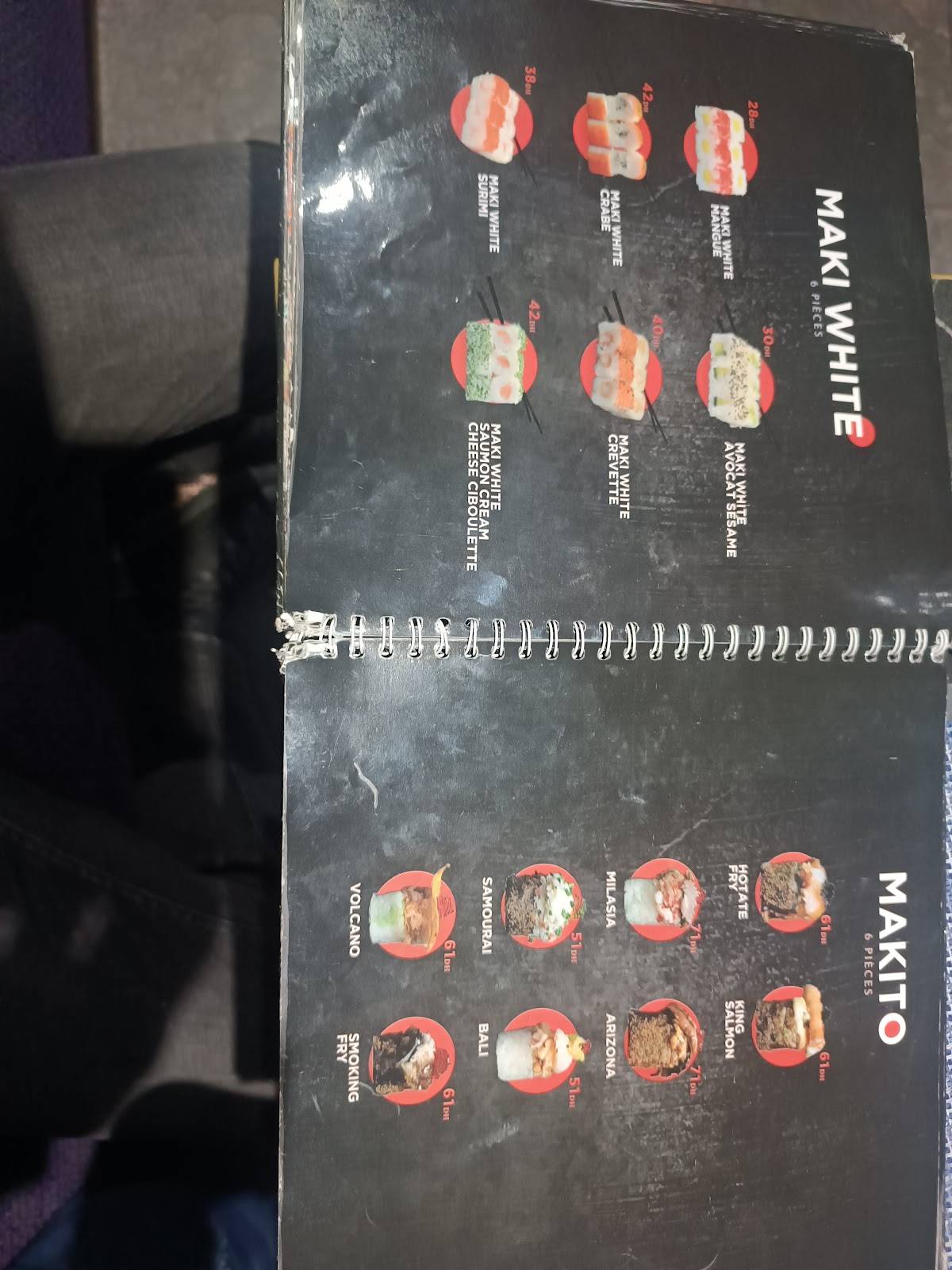 Menu de Yoka Sushi Agdal