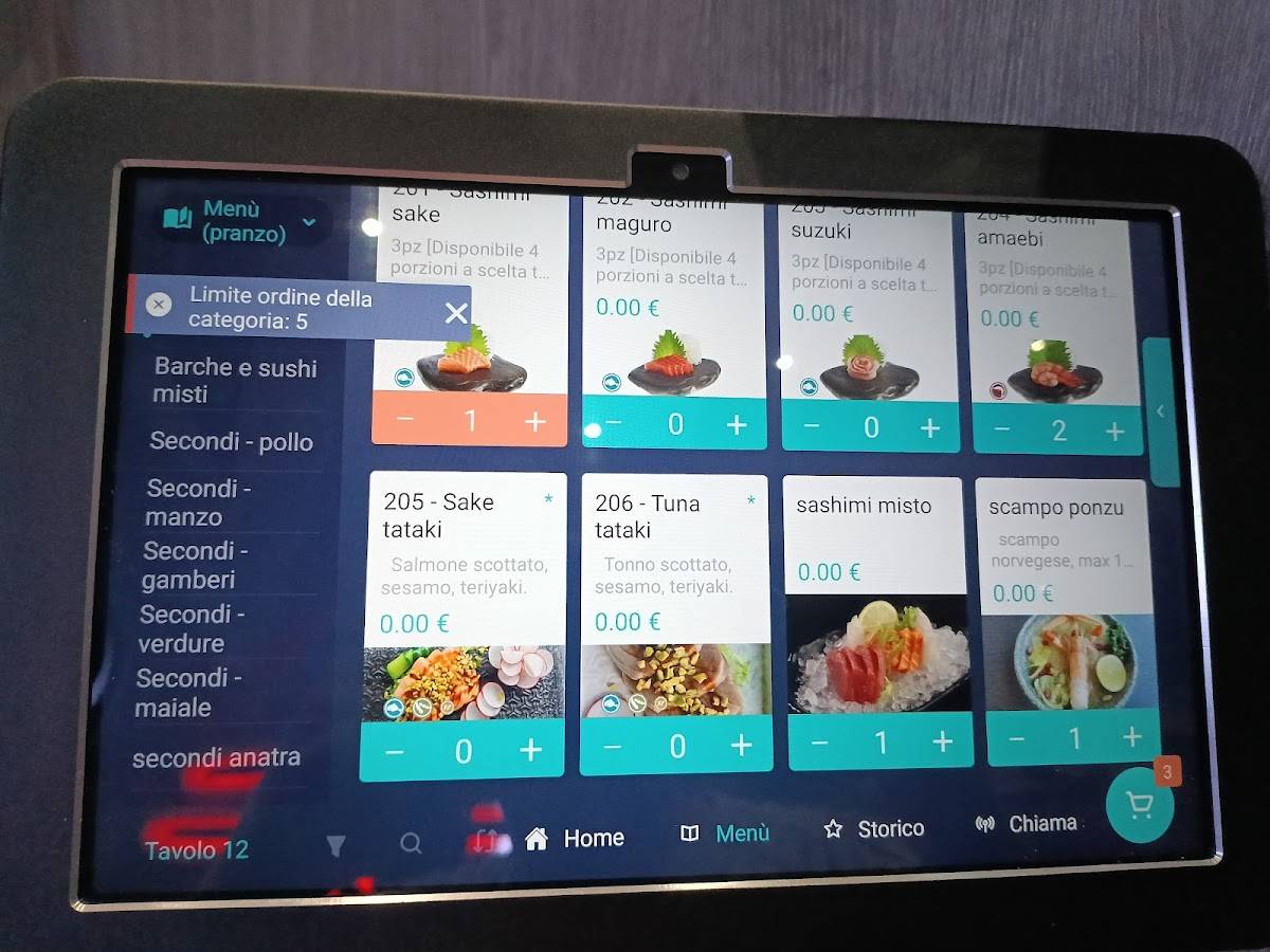 Menu di Yuko Sushi Roma 