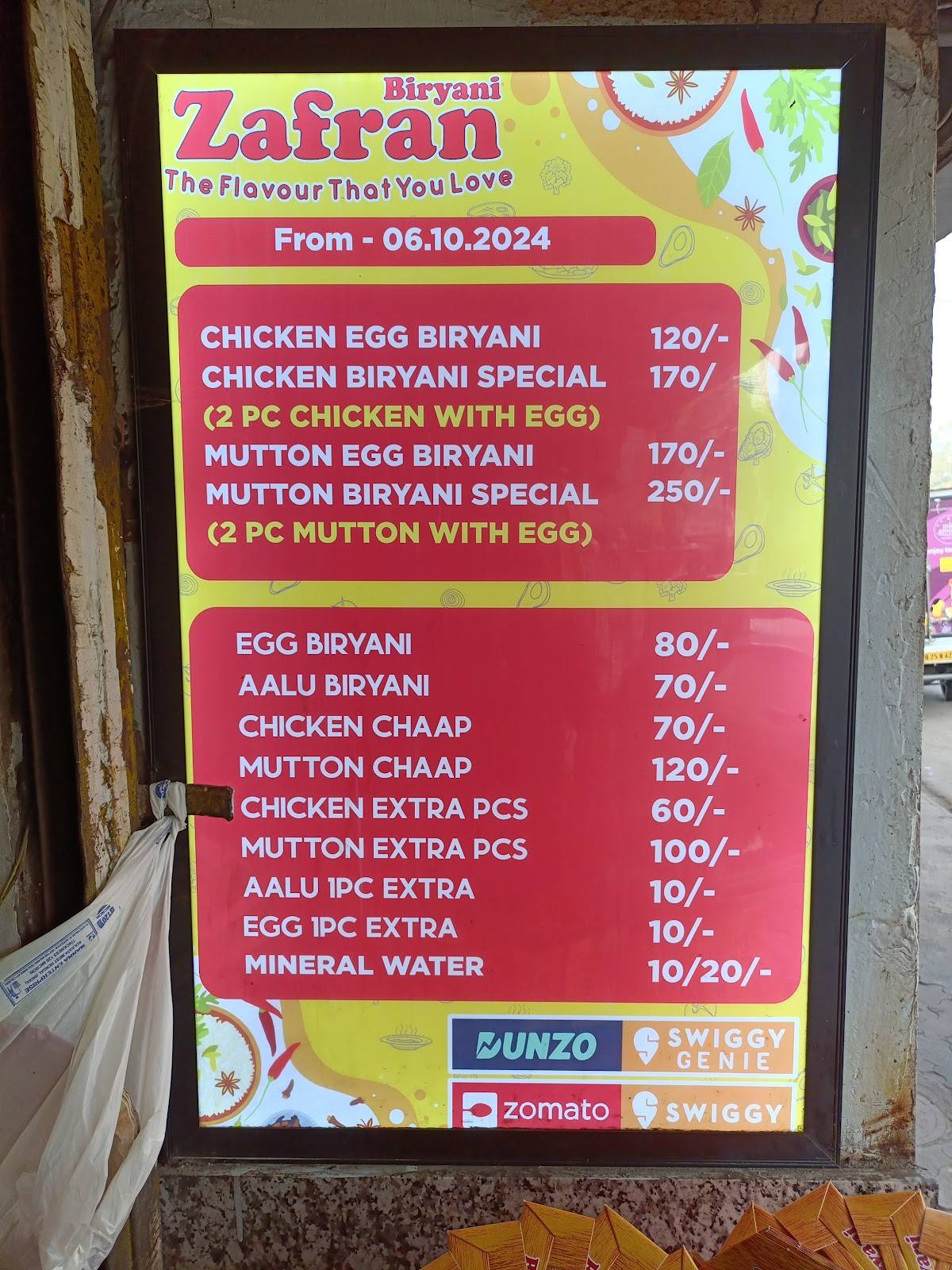 Zafran Biryani - Online Biryani Delivery and Dine In Kolkata menu