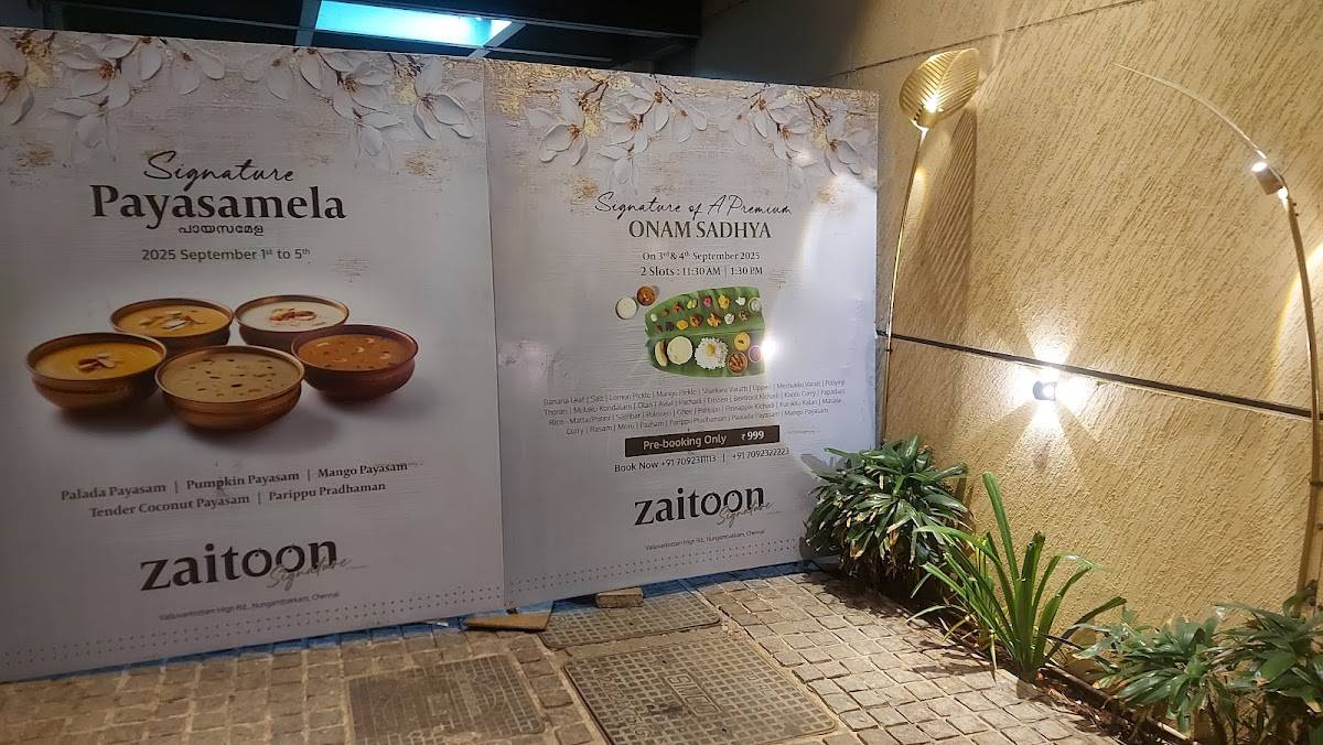 Zaitoon Signature menu