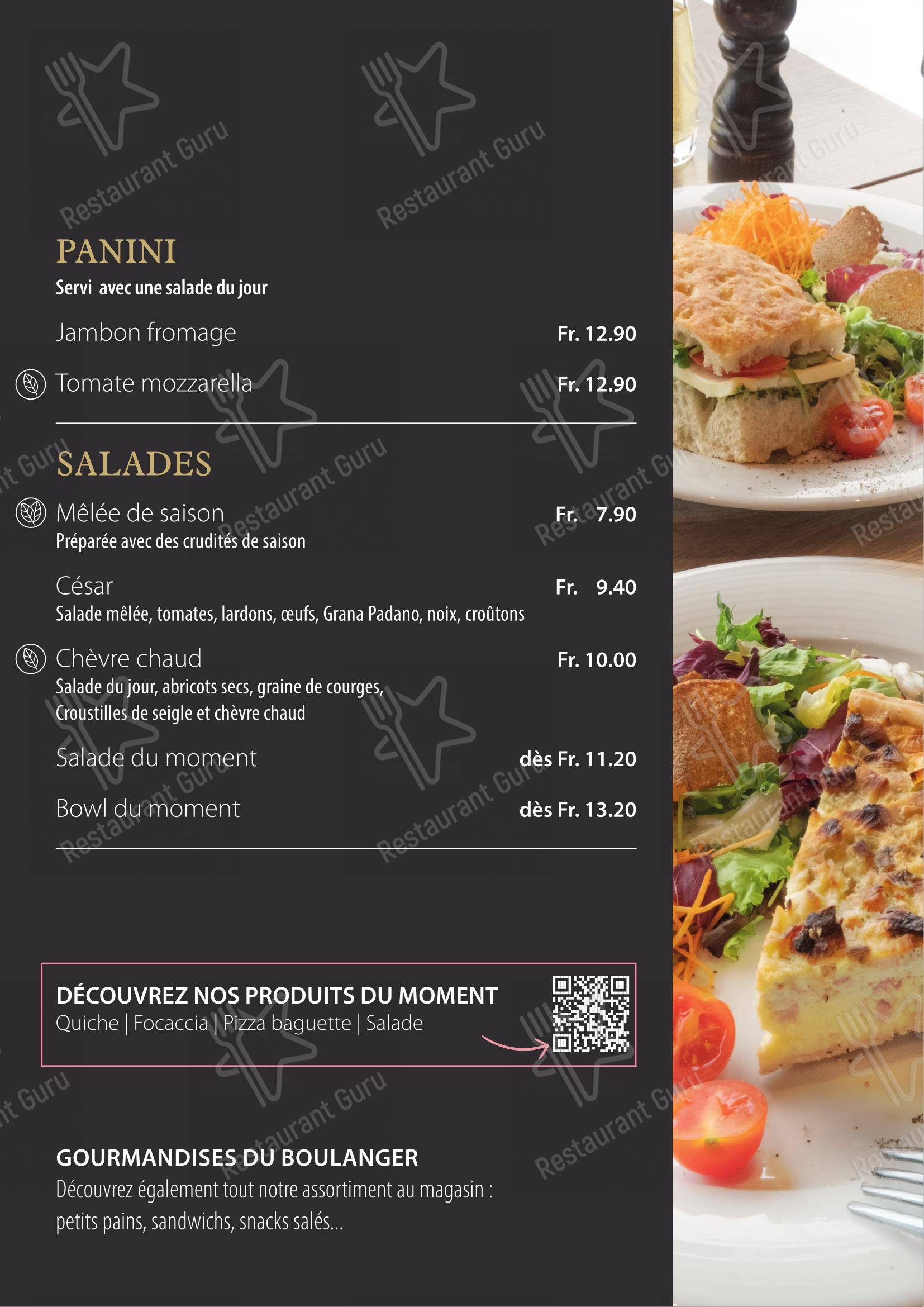 Menu di Zenhäusern Visp Bahnhof - Menu bar