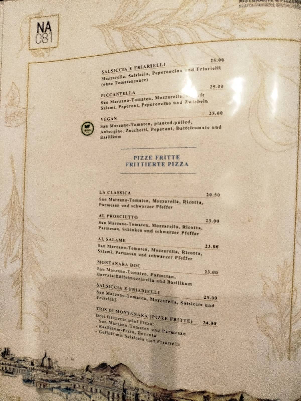 Menu di NA081 