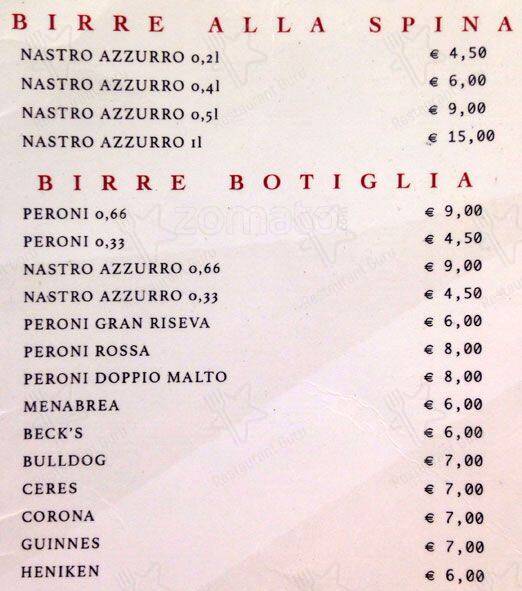 Menu di Cremeria A&J 