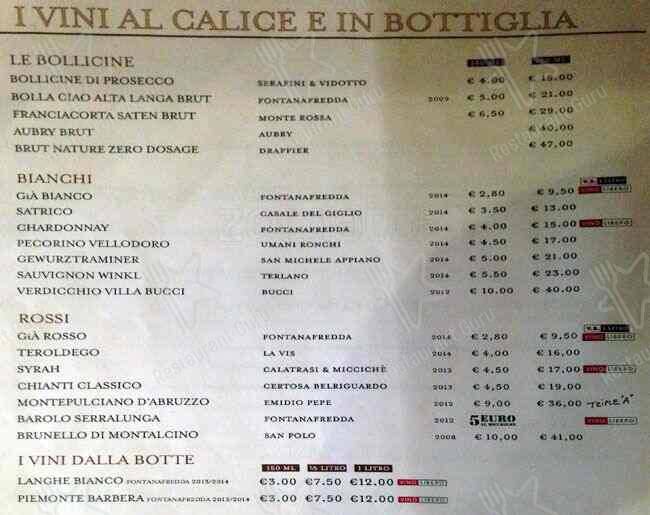 Menu di Il Ristorante della Carne 
