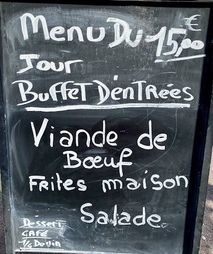 Menu de Comme à la Maison