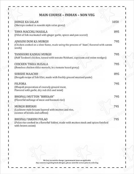 Under the jamun tree restaurant menu