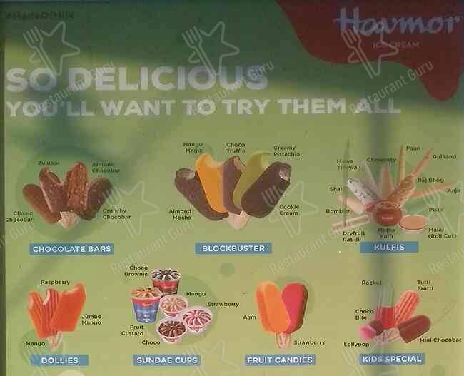 Havmor Ice creams - Raja Park menu