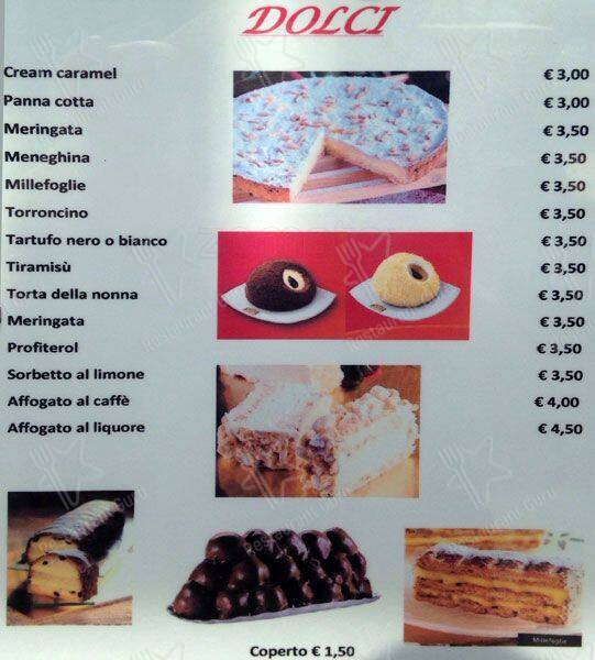 Menu de Ristorante Pizzeria Gioia 53