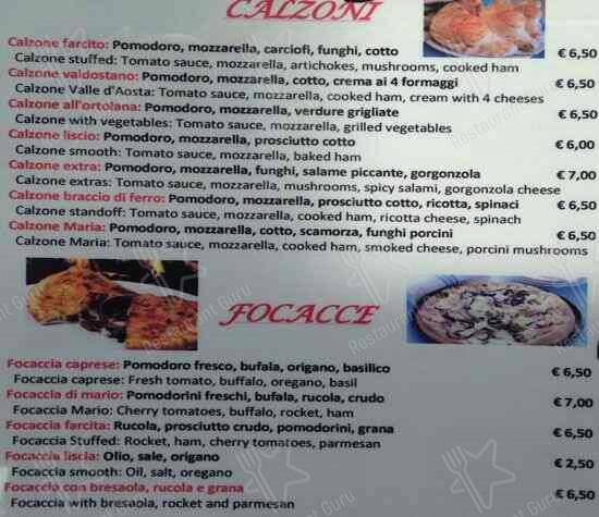 Menu de Ristorante Pizzeria Gioia 53