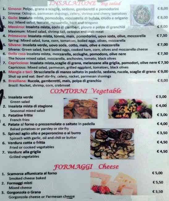 Menu de Ristorante Pizzeria Gioia 53