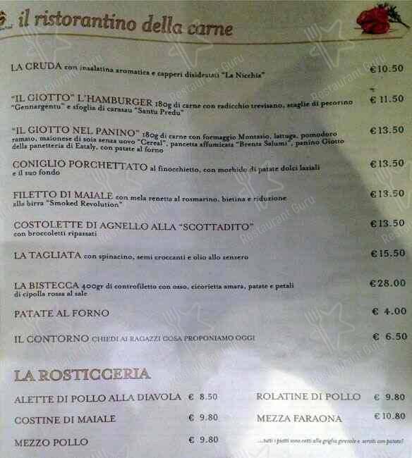 Menu di Il Ristorante della Carne 