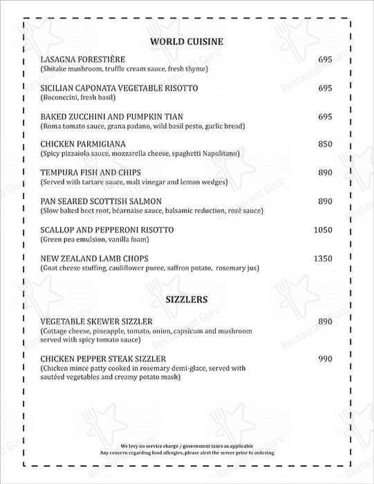 Under the jamun tree restaurant menu