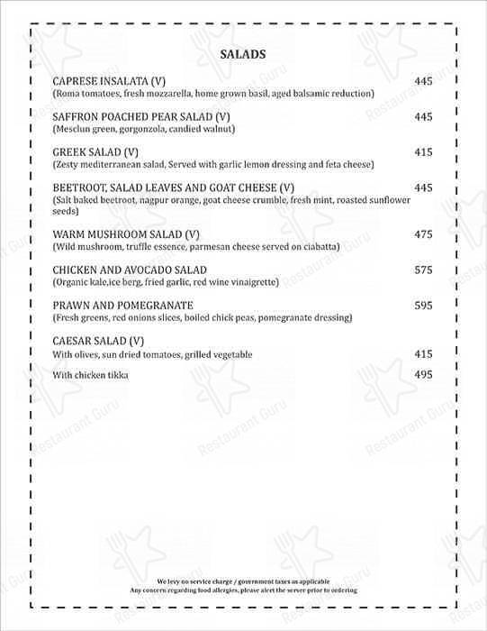 Under the jamun tree restaurant menu