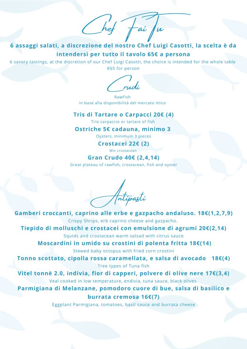 Menu di I 3 Bicchieri 