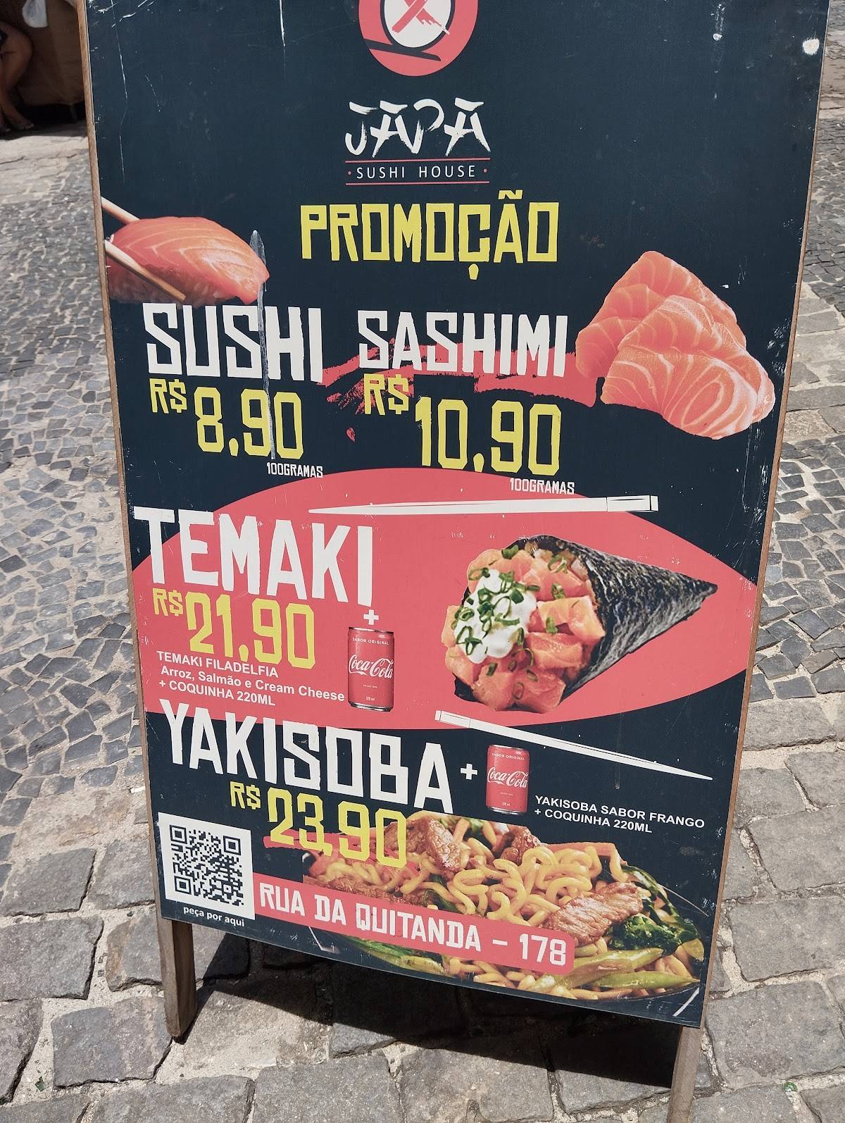 + japa cardápio