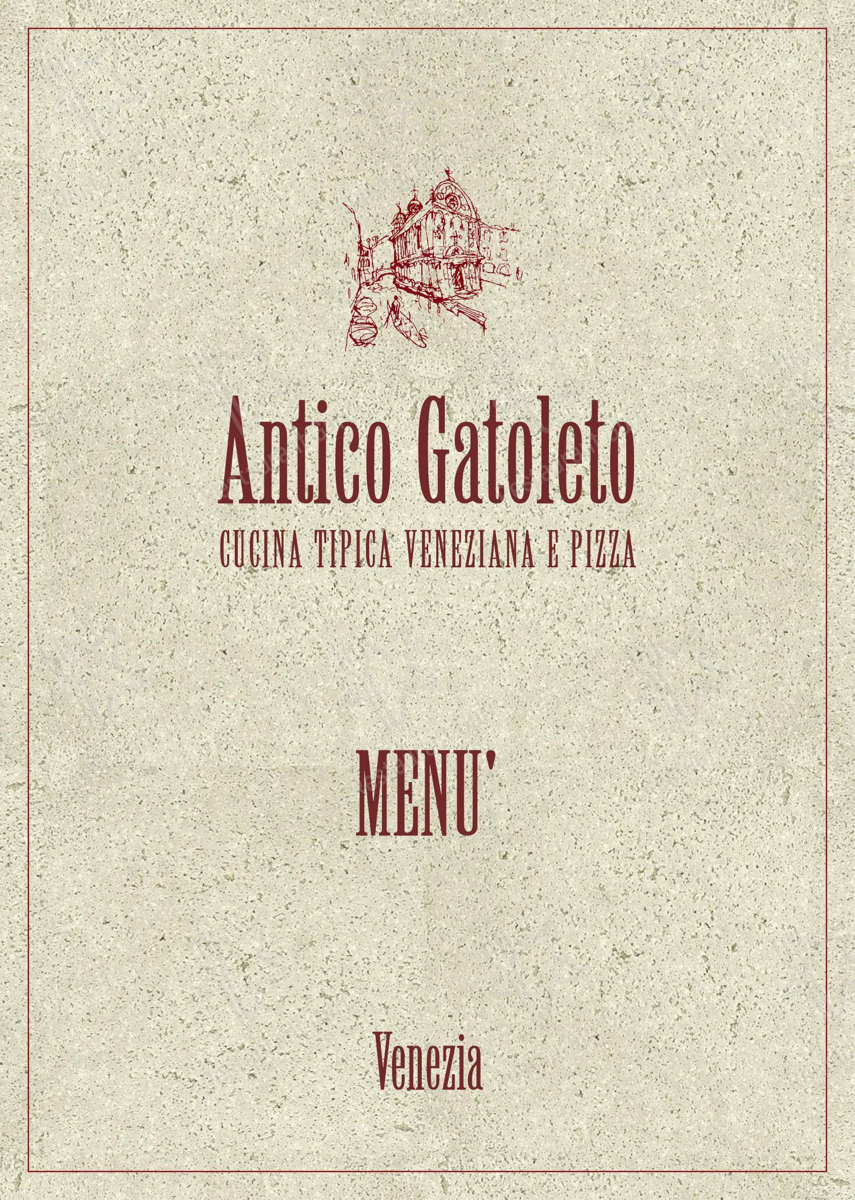 Menu per Antico Gatoleto Ristorante Pizzeria pizzeria