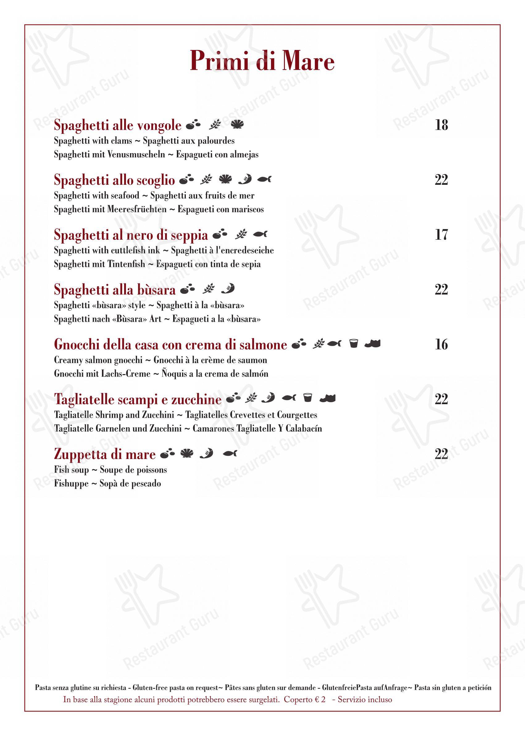 Menu di Antico Gatoleto Ristorante Pizzeria - Menu