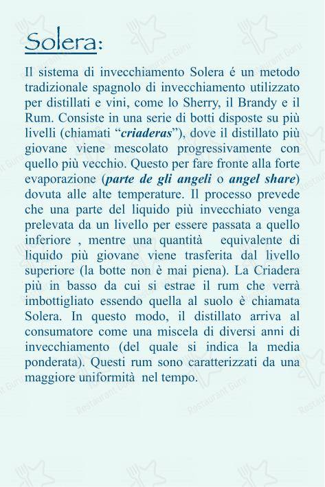 Checchino dal 1887 in Roma - Dinner Menu