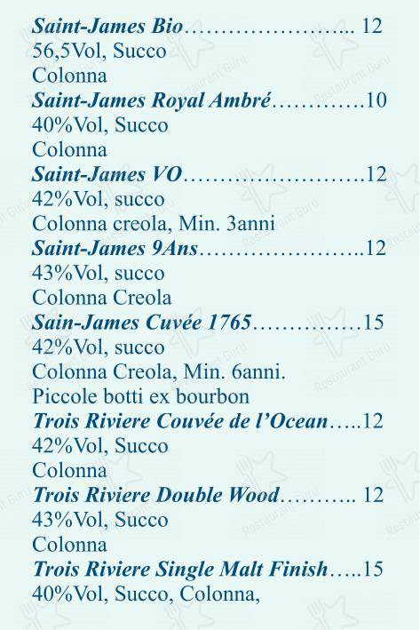 Dinner Menu per Checchino dal 1887 ristorante