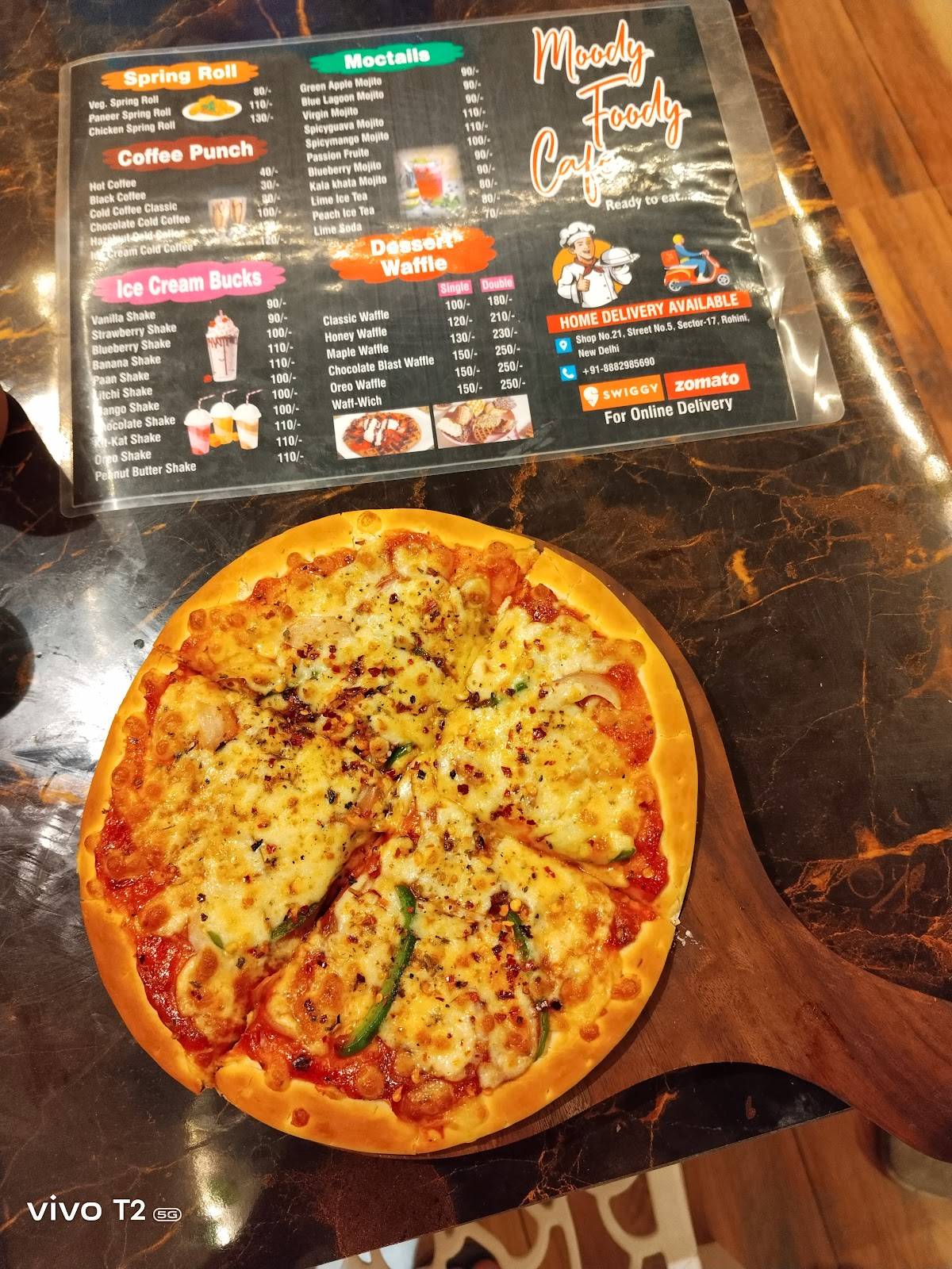 MOODY FOODY CAFE menu