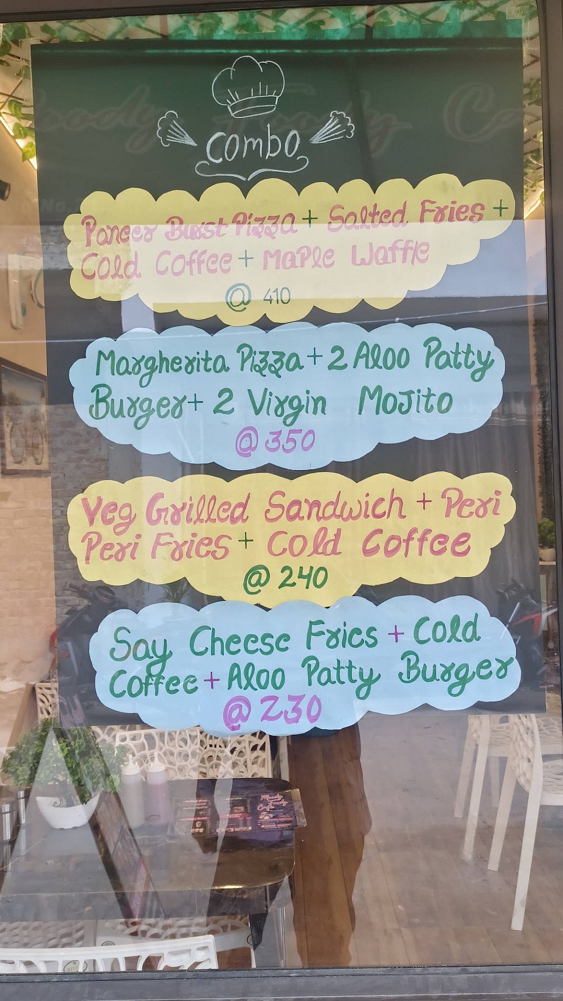 MOODY FOODY CAFE menu