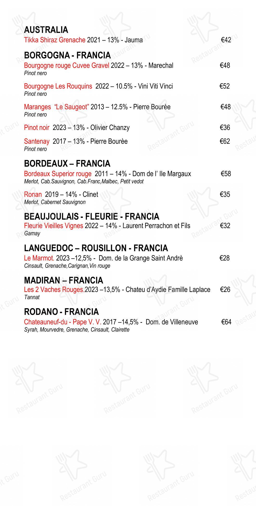 菜单 pour Eggs dans Rome