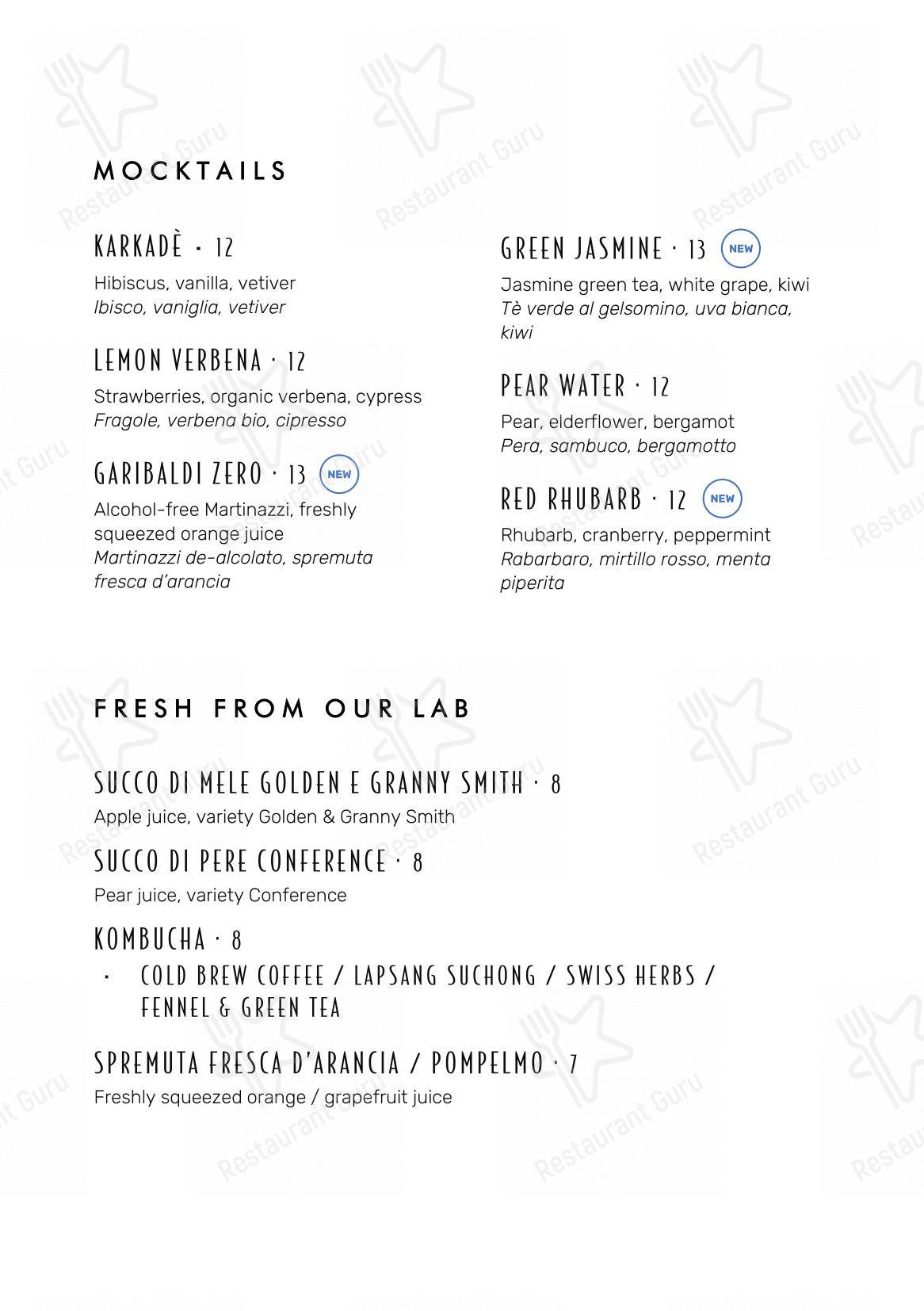 Основное меню per FLAMEL Restaurant & Mixology Bar ristorante
