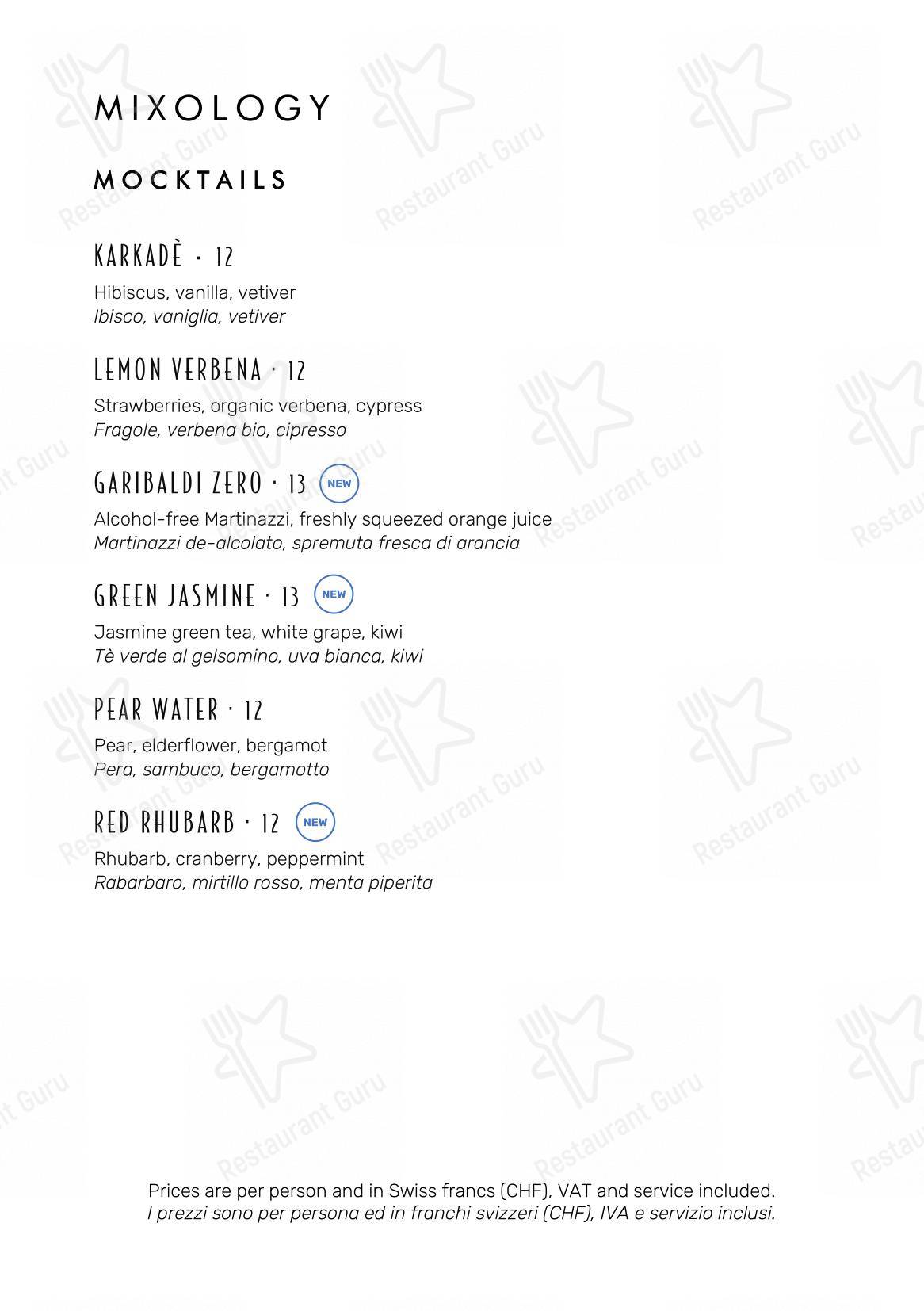 Menu di FLAMEL Restaurant & Mixology Bar - Menu bar