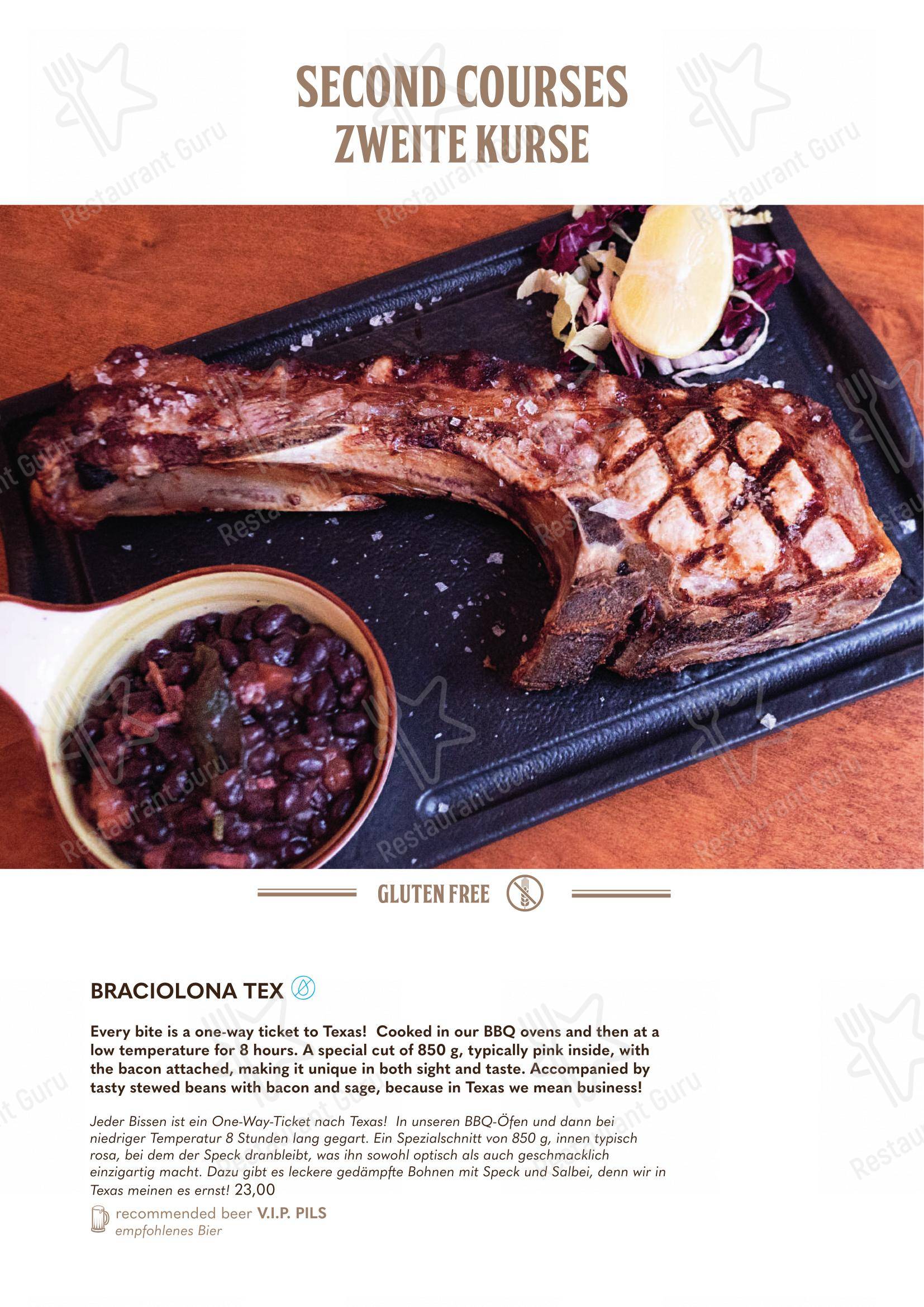 Основное меню per Forsterbräu Trento pub & bar